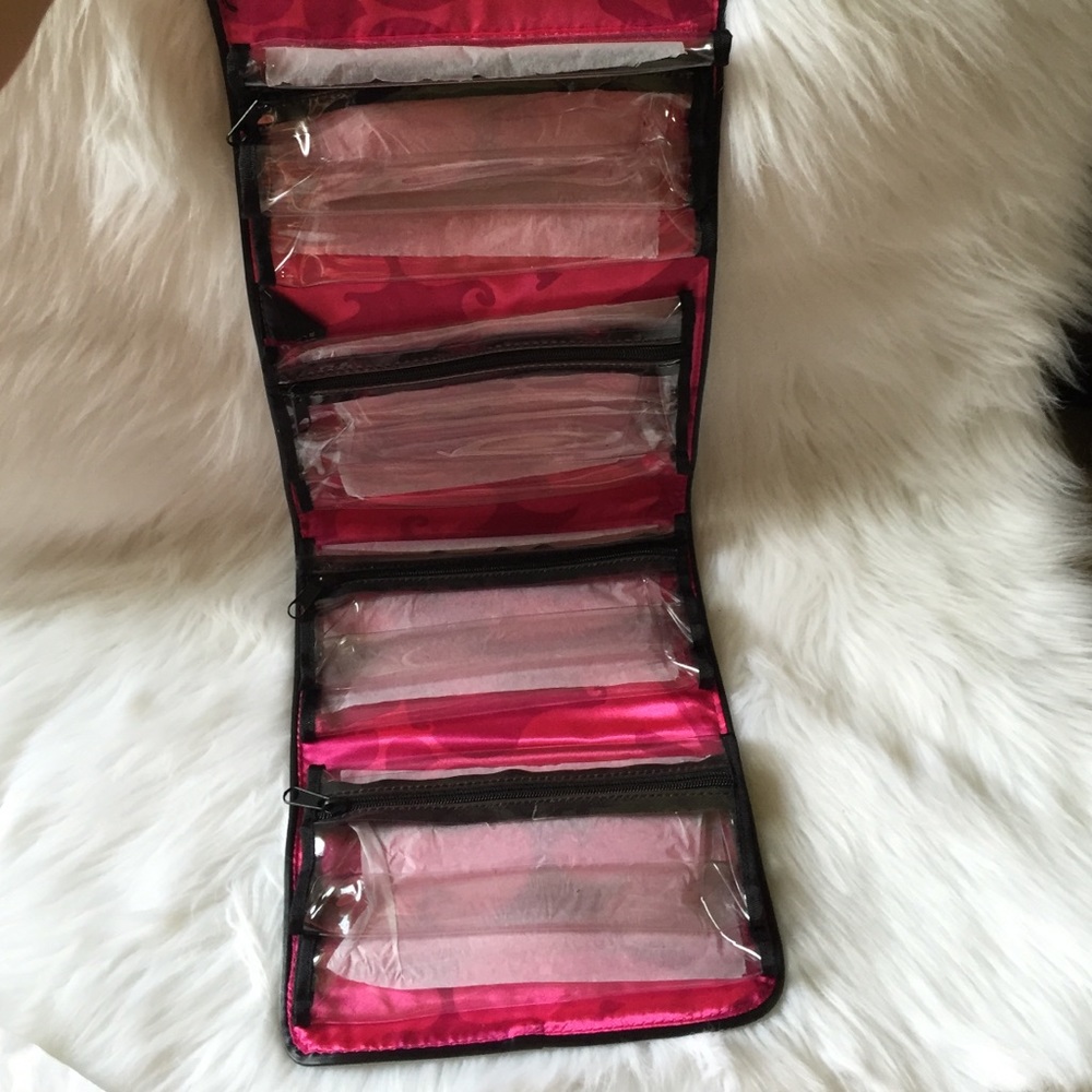 Mary Kay Toiletries travel bag large clear removable pouches